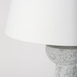 Julia Gray Antique Painted Cement Table Lamp - Ornate Home