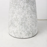 Julia Gray Antique Painted Cement Table Lamp - Ornate Home