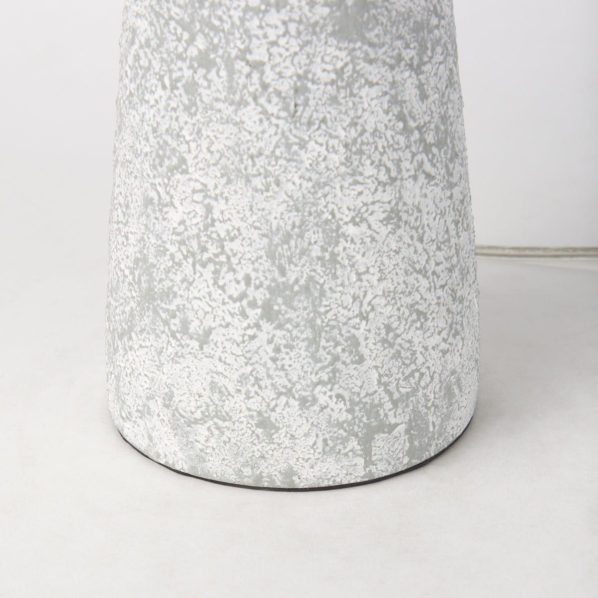 Julia Gray Antique Painted Cement Table Lamp - Ornate Home
