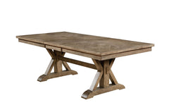 Julia Light Oak/Beige 7 Pc. Dining Room Set - Ornate Home
