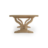 Julia Soft Earth Extendable Dining Table - Ornate Home