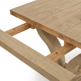 Julia Soft Earth Extendable Dining Table - Ornate Home