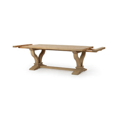 Julia Soft Earth Extendable Dining Table - Ornate Home