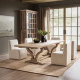 Julia Soft Earth Extendable Dining Table - Ornate Home