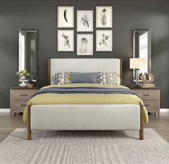 Julian Beige Eastern King Platform Bed - Ornate Home
