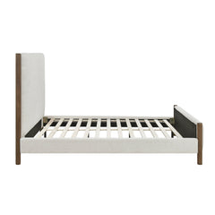 Julian Beige Full Platform Bed - Ornate Home