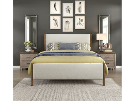 Julian Beige Queen Platform Bed - Ornate Home