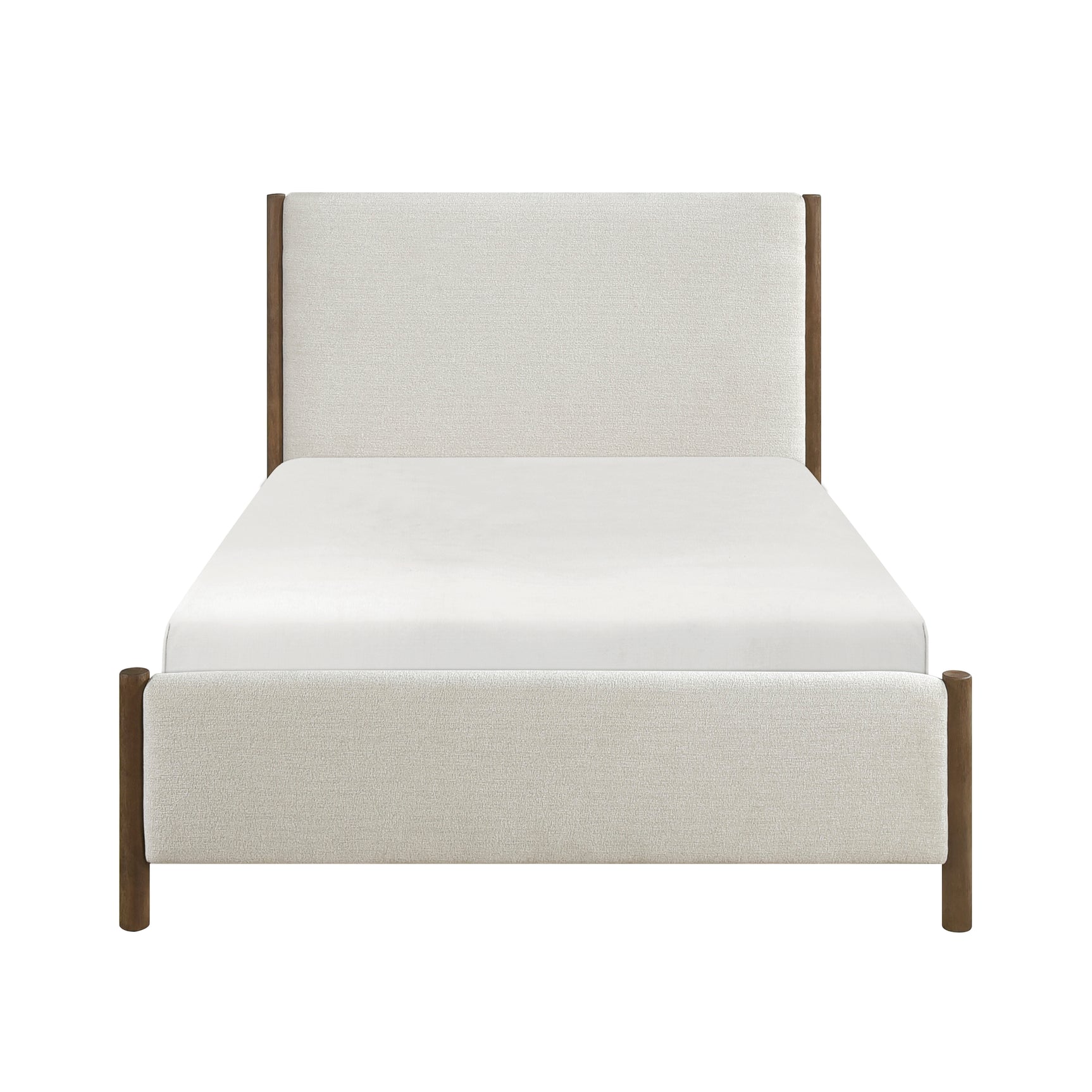 Julian Beige Queen Platform Bed - Ornate Home