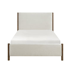 Julian Beige Queen Platform Bed - Ornate Home