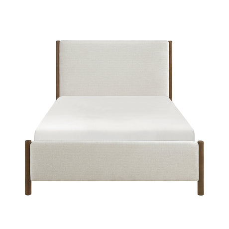 Julian Beige Queen Platform Bed - Ornate Home