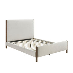 Julian Beige Queen Platform Bed - Ornate Home