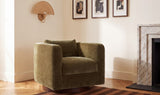 Julian Cedar Green Swivel Chair - Ornate Home