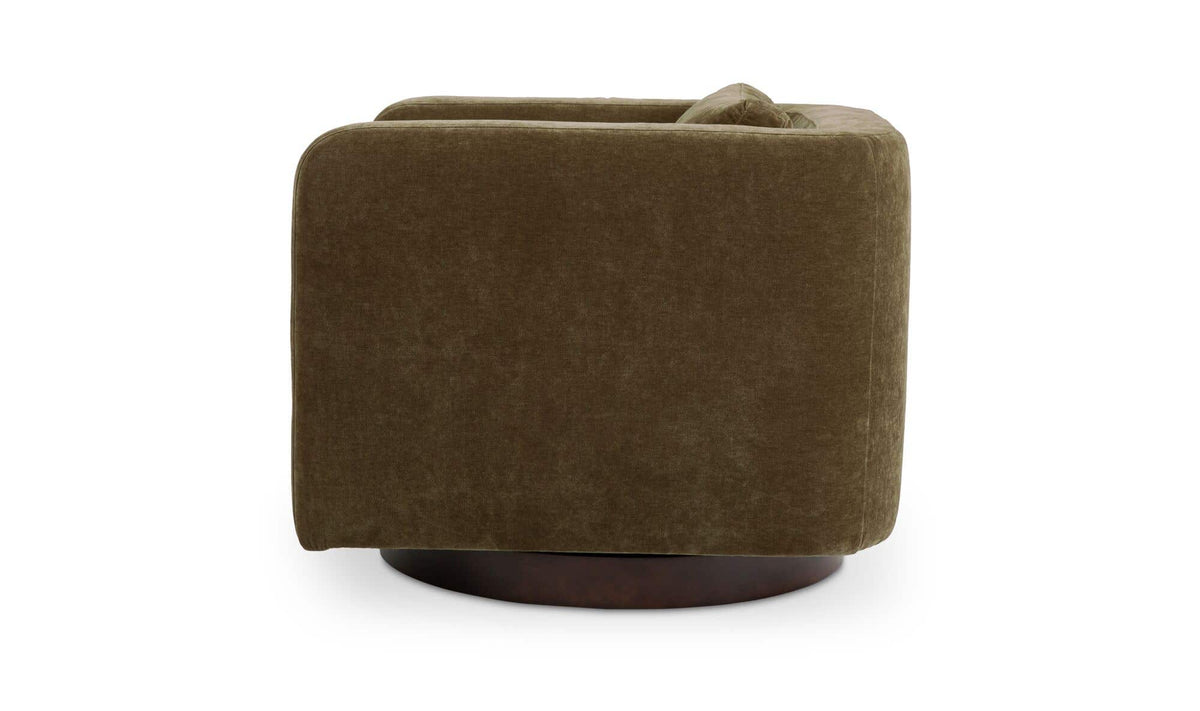 Julian Cedar Green Swivel Chair - Ornate Home