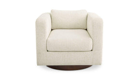 Julian Textured Oat Swivel Chair - Ornate Home