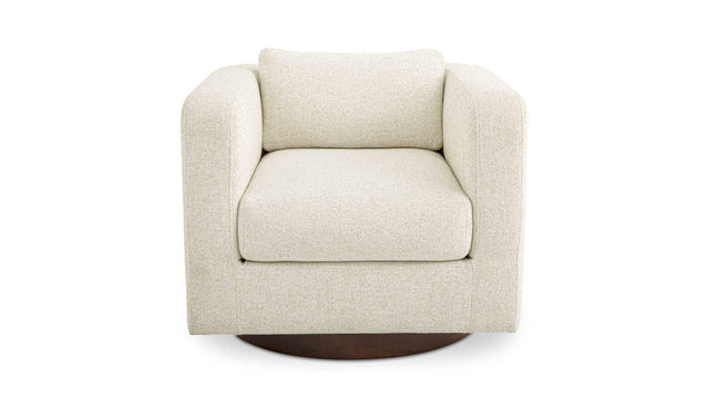 Julian Textured Oat Swivel Chair - Ornate Home