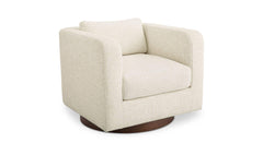 Julian Textured Oat Swivel Chair - Ornate Home