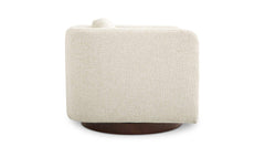 Julian Textured Oat Swivel Chair - Ornate Home