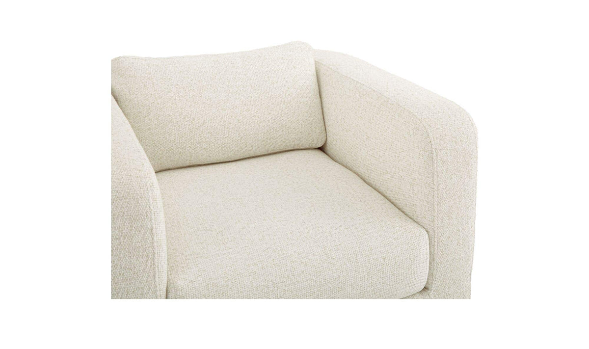 Julian Textured Oat Swivel Chair - Ornate Home