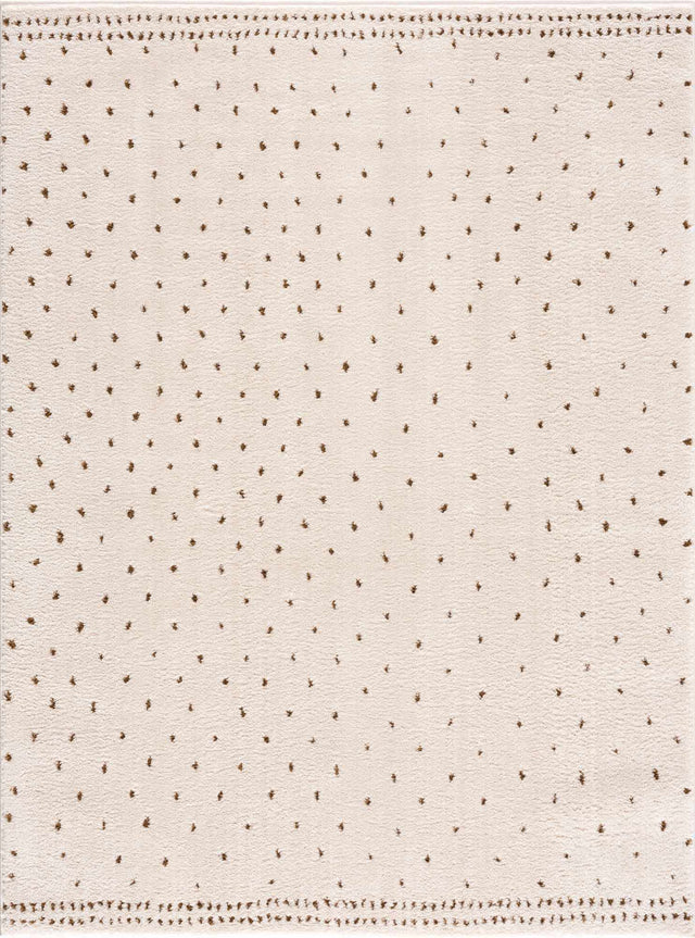 Julie Ivory & Brown Area Rug - Ornate Home