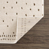 Julie Ivory & Brown Area Rug - Ornate Home