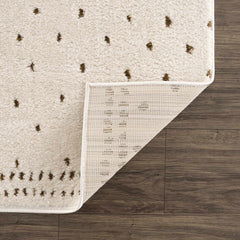 Julie Ivory & Brown Area Rug - Ornate Home
