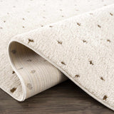 Julie Ivory & Brown Area Rug - Ornate Home
