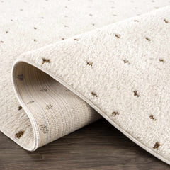 Julie Ivory & Brown Area Rug - Ornate Home