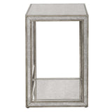 Julie Silver Mirrored End Table - Ornate Home