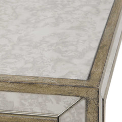 Julie Silver Mirrored End Table - Ornate Home