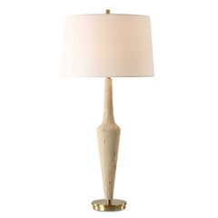 Juliet Brown/Gold Travertine Table Lamp - Ornate Home