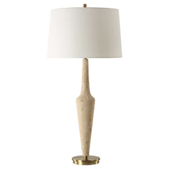 Juliet Brown/Gold Travertine Table Lamp - Ornate Home