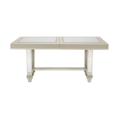 Juliette Champagne Dining Table - Ornate Home