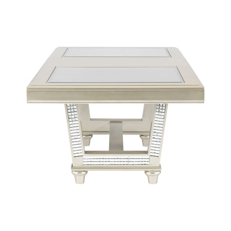 Juliette Champagne Dining Table - Ornate Home