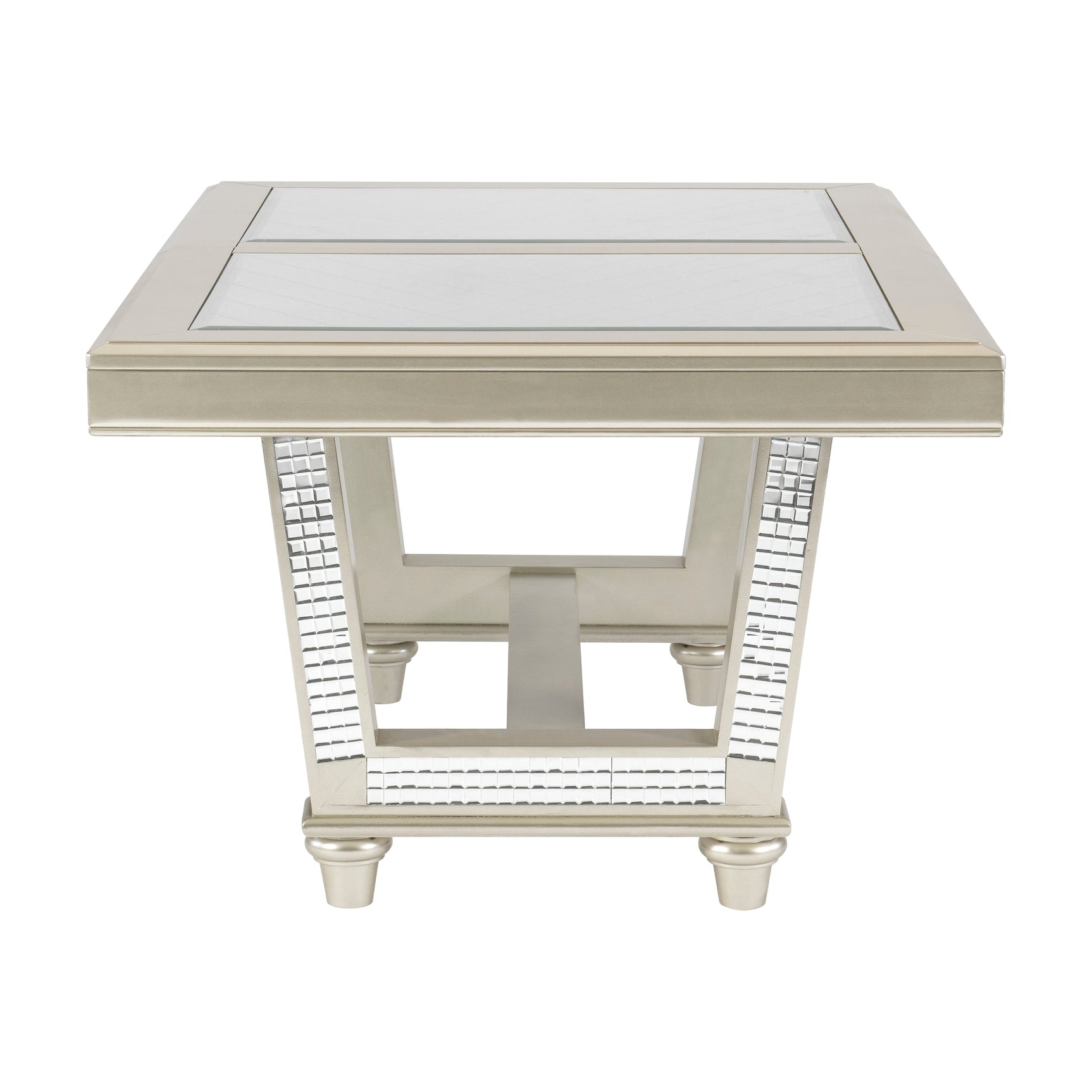 Juliette Champagne Dining Table - Ornate Home