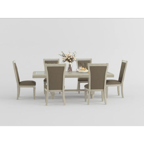 Juliette Champagne Dining Table - Ornate Home