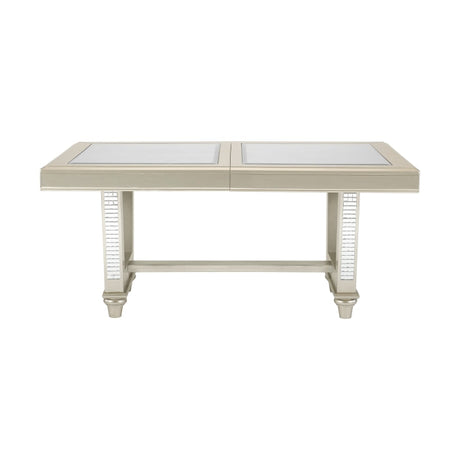 Juliette Champagne Dining Table - Ornate Home