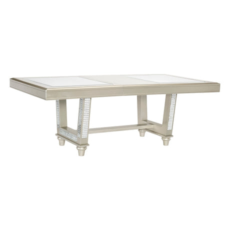 Juliette Champagne Dining Table - Ornate Home