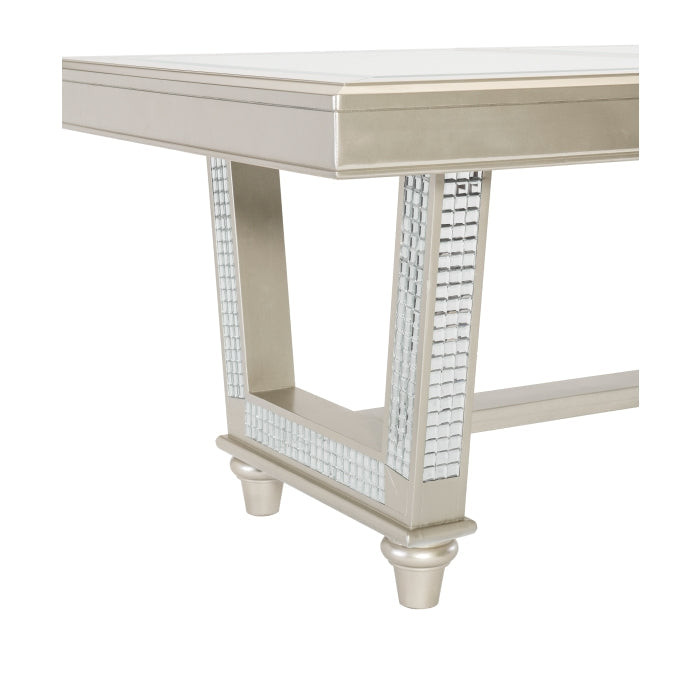 Juliette Champagne Dining Table - Ornate Home