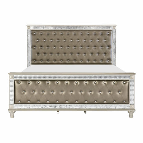 Juliette Champagne Queen Bed - Ornate Home