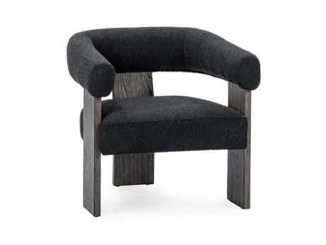 Julina Charcoal Upholstered Accent Chair - Ornate Home