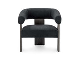Julina Charcoal Upholstered Accent Chair - Ornate Home