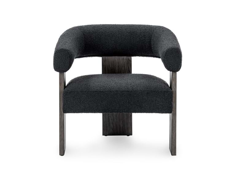 Julina Charcoal Upholstered Accent Chair - Ornate Home