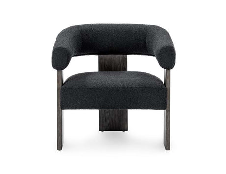 Julina Charcoal Upholstered Accent Chair - Ornate Home
