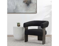 Julina Charcoal Upholstered Accent Chair - Ornate Home