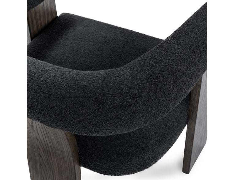 Julina Charcoal Upholstered Accent Chair - Ornate Home