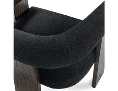 Julina Charcoal Upholstered Accent Chair - Ornate Home