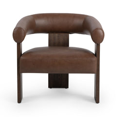 Julina Rich Cocoa Accent Chair - Ornate Home