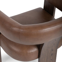 Julina Rich Cocoa Accent Chair - Ornate Home
