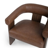 Julina Rich Cocoa Accent Chair - Ornate Home