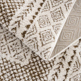 Julio Scandi Boho Area Rug - Brown - Ornate Home
